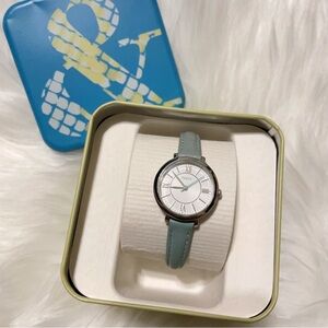 Fossil ES3936 Leather Strap Quartz Analog Women's Watch